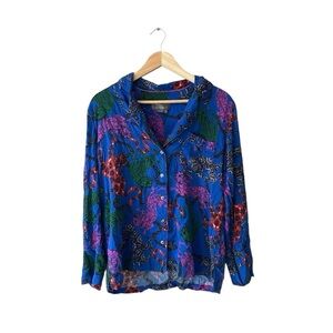 Anthropologie Multi-Color Animal Print Shirt